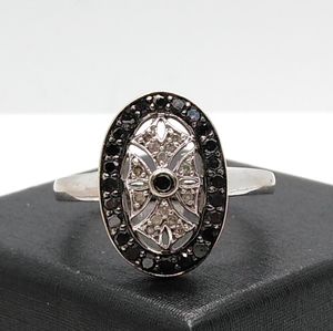 10K Art Deco Diamond Ring